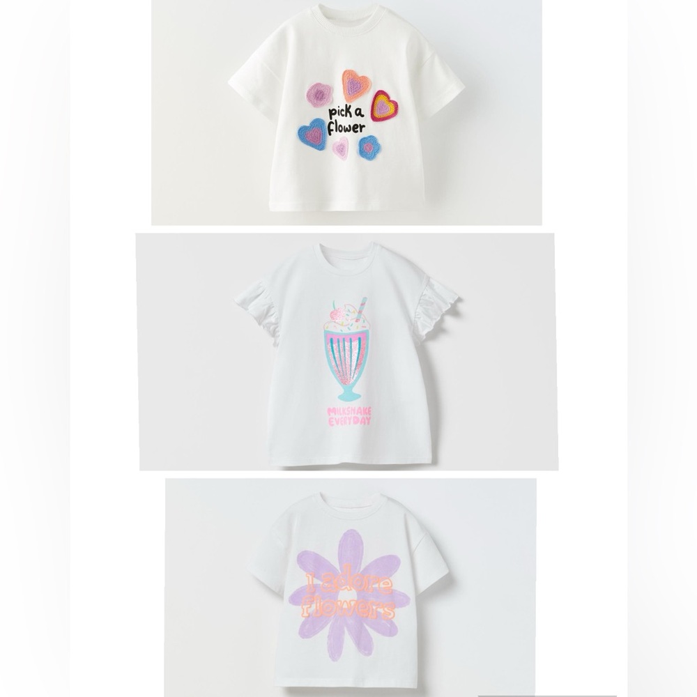 Zara girl Cotton tshirt bulk.